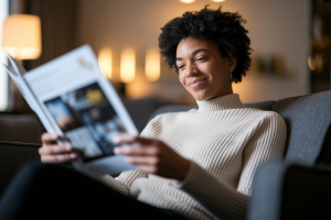 personne-lisant-brochure-salon-moderne